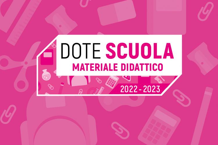 Immagine DOTE SCUOLA- ANNO SCOLASTICO 2022/2023-COMPONENTE MATERIALE DIDATTICO